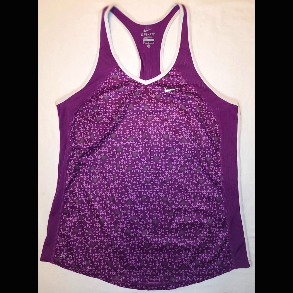 Nike Women's Dri-FIT Purple Racerback Tank Medium